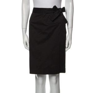 Salvatore Ferragamo Black Bow Skirt, XS / US 2 / IT 38